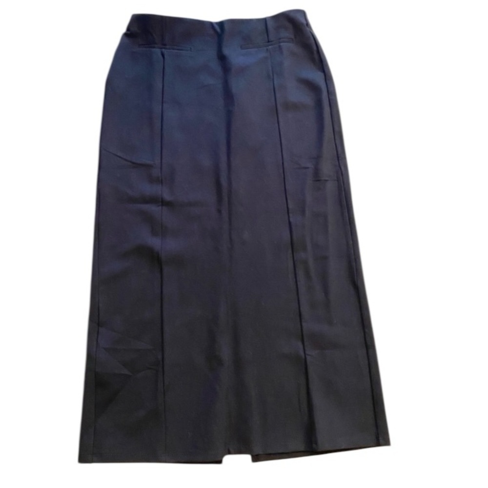 Mango Women’s Midi Black Women's Skirt Viscose Elegant Classy NEW large